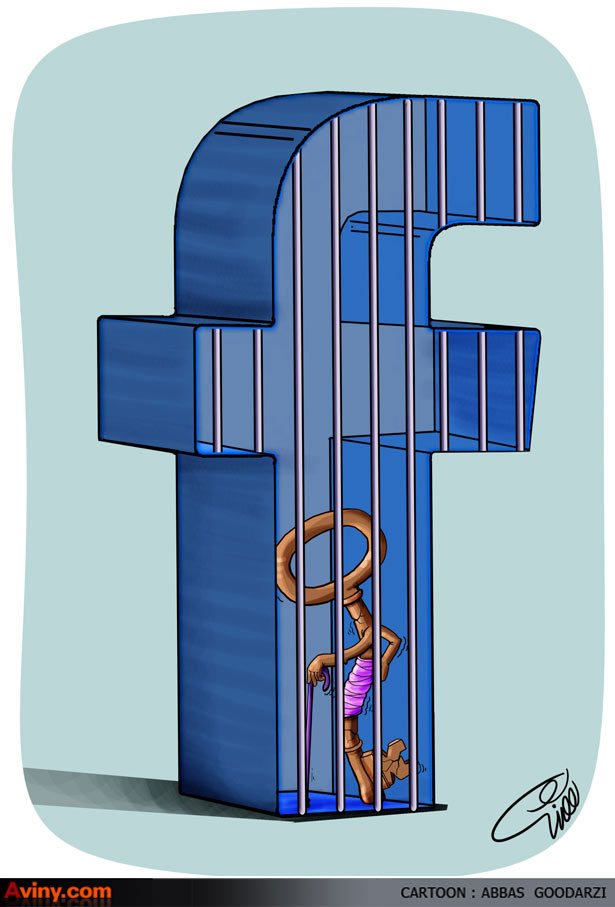 کلید,تدبیر و امید,فیس بوک,facebook,کاریکاتور,زندان,کلید تدبیر و امید,زندان فیس بوک