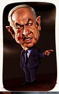 نتانیاهو,نتان یاهو,خون,شیطان,رذل,کاریکاتور,عصبانی,خشمگین,