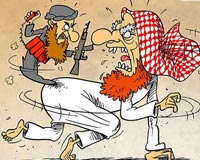 کاریکاتور,دانلود کاریکاتور,عکس کاریکاتور,سجاد جعفری,عربستان,داعش,تغییر موضع,جنایات,منافق,تروریست