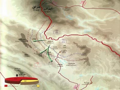 دفاع مقدس,هفته دفاع مقدس,عملیات,عملیات زمینی,عملیات های دفاع مقدس,سپاه پاسداران,ایران,نقشه عملیات,سلیمانیه,بیت المقدس