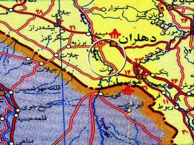 دفاع مقدس,هفته دفاع مقدس,عملیات,عملیات زمینی,عملیات های دفاع مقدس,سپاه پاسداران,ایران,نقشه عملیات,دهلران,قدس