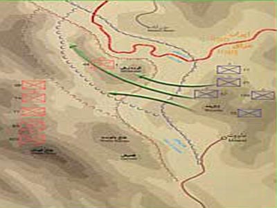 دفاع مقدس,هفته دفاع مقدس,عملیات,عملیات زمینی,عملیات های دفاع مقدس,سپاه پاسداران,ایران,نقشه عملیات,نصر,جبهه