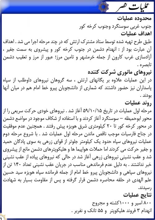 دفاع مقدس,هفته دفاع مقدس,عملیات,عملیات زمینی,عملیات های دفاع مقدس,جنگ,ایران,چمران,نصر,هویزه