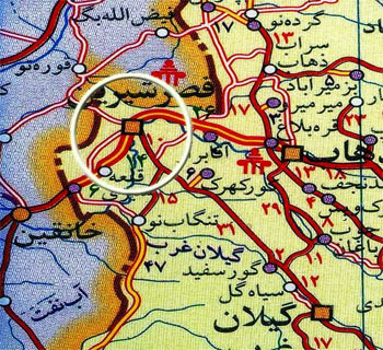 دفاع مقدس,هفته دفاع مقدس,عملیات,عملیات زمینی,عملیات های دفاع مقدس,سپاه پاسداران,ایران,نقشه عملیات,قصرشیرین,ثارالله