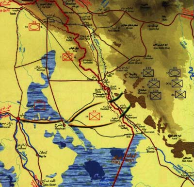 دفاع مقدس,هفته دفاع مقدس,عملیات,عملیات زمینی,عملیات های دفاع مقدس,سپاه پاسداران,ایران,نقشه عملیات,والفجر مقدماتی,والفجر