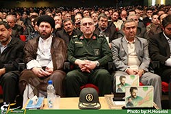 شهید,شهادت,سردار,مهدی باکری,حمید باکری,بزرگداشت,یادبود,مراسم,همایش,دکتر قالیباف,سردار دهقان,سرداران شهید,برادر,تبریز,لشکر عاشورا,وزارت کشور,سالن,گزارش تصویری,عکس