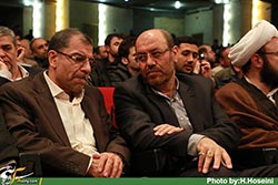 شهید,شهادت,سردار,مهدی باکری,حمید باکری,بزرگداشت,یادبود,مراسم,همایش,دکتر قالیباف,سردار دهقان,سرداران شهید,برادر,تبریز,لشکر عاشورا,وزارت کشور,سالن,گزارش تصویری,عکس
