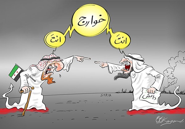 تکفیری ها,سوریه,محمد کارگر,کاریکاتور,داعش,خوارج,دود,گروه های سلفی,تروریست ه