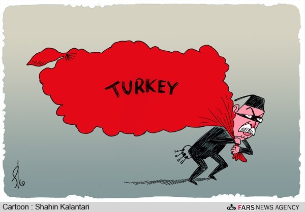 ترکیه,فساد مالی,اردوغان,کاریکاتور,شاهین کلانتری,کاریکانور,دزد