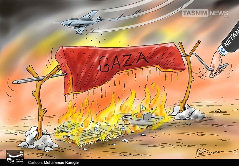 کاریکاتور,دانلود کاریکاتور,عکس کاریکاتور,غزه,کباب,هواپیما,نتانیاهو,آتش,گوشت,تانک,کشتی