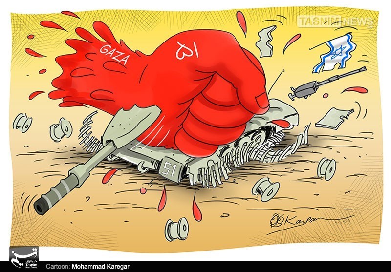 دانلود کاریکاتور,عکس کاریکاتور,کاریکاتور,پیروزی غزه,غزه,فلسطین,مقاومت,اسرائیل,نابودی,دست,مشت,له شدن,تانک,نتانیاهو
