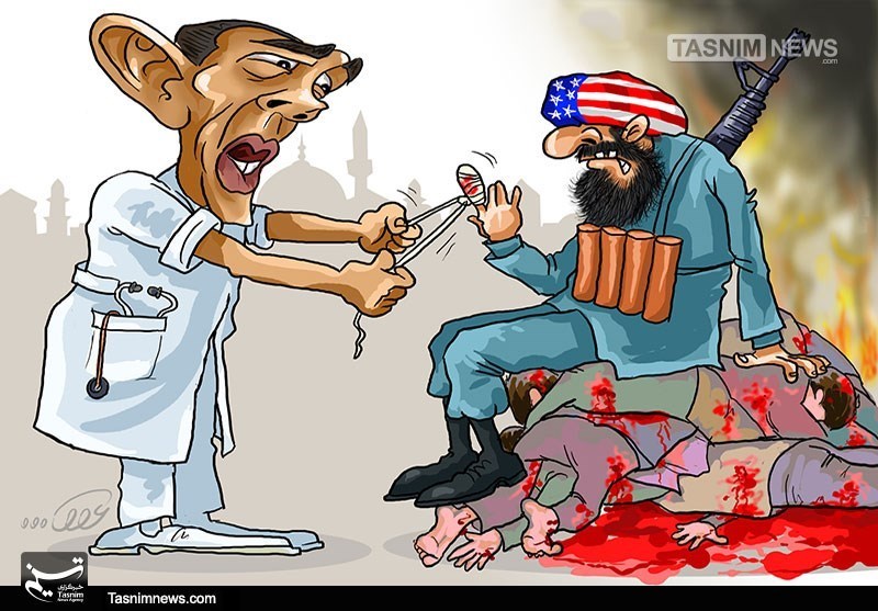 کاریکاتور,دانلود کاریکاتور,عکس کاریکاتور,آمریکا,جنایت,زخم,زخمی,مرگ,حقوق بشر,داعش