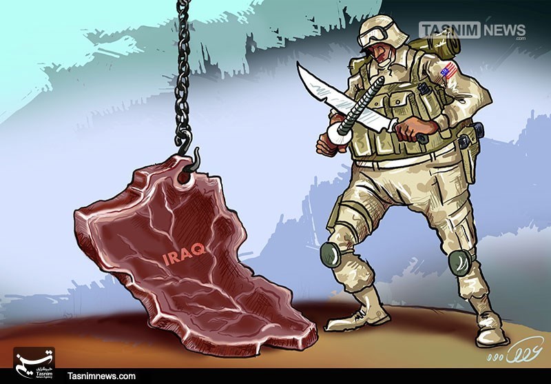 دانلود کاریکاتور,دانلود عکس,کاریکاتور,عراق,گوشت قربونی,گوشت,قصاب,فرشتگان قصاب,سرباز آمریکایی,تروریست