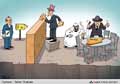 دیوار,مذارکات ژنو2,سوریه,آمریکا,عربستان سعودی,اسرائیل,ایران,ممانعت,کاریکاتور,طاهر شعبانی