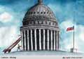 کاخ سفید,آمریکا,قدرت,زوال قدرت,افول قدرت,شکننده,کاریکاتور,محمد علی خلجی