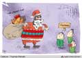 کریسمس,هدایای سال نو,سوریه,تکفیریها,مردم سوریه,کاریکاتور,پیمان علیشاهی,بابانوئل,بمب,کمک های تسلیحاتی غرب