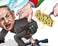 کاریکاتور,دانلود کاریکاتور,عکس کاریکاتور,داغ کردن,غزه,نتانیاهو,شکست,پیروزی,فلسطین,شکست سیاسی,تفنگ,نارنجک