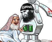 کاریکاتور,دانلود کاریکاتور,عکس کاریکاتور,مفتی وهابی,مار در آستین,مار,آدم آهنی,داعش,تروریست,جنایتکار