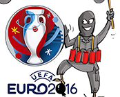 دانلود کاریکاتور,عکس کاریکاتور,کاریکاتور,بروکسل,تروریست,داعش,اروپا,یورو2016,فوتبال،پاریس