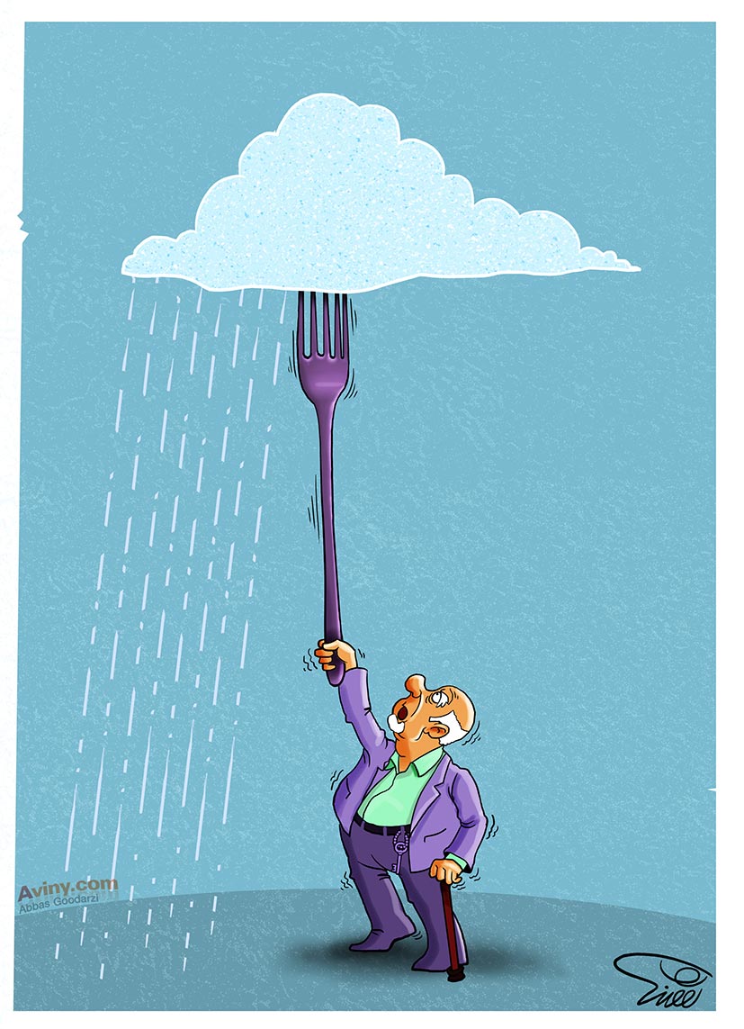 ابر,باران,بارورسازی,بارورسازی ابرها,کاریکاتور,عکس کاریکاتور,دانلود کاریکاتور,دولت یازدهم,آب,کم آبی