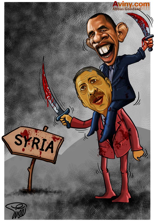 کاریکاتور,عکس کاریکاتور,دانلود کاریکاتور,ترکیه,سوریه,خر,منطقه,داعش,تجاوز,بهانه