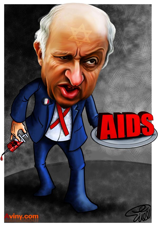 کاریکاتور,عکس کاریکاتور,دانلود کاریکاتور,فابیوس,فرانسه,ایدز,ایران,خون,آلوده,هموفیلی