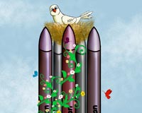 دانلود کاریکاتور,دانلود عکس,کاریکاتور,امنیت,آرامش,صلح,موشک,بمب,بالستیک,ایران