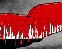 کاریکاتور,دانلود کاریکاتور,عکس کاریکاتور,یمن,عربستان,خون,تجاوز,yemen,cartoon,yemen will be never alone