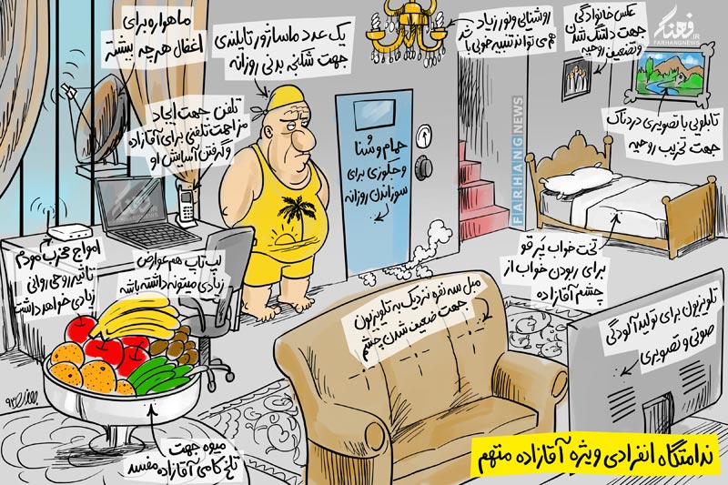 دانلود کاریکاتور,عکس کاریکاتور,کاریکاتور,فتنه گر,آقا زاده,مهدی هاشمی,م-ه,زندان,حکم,قانون