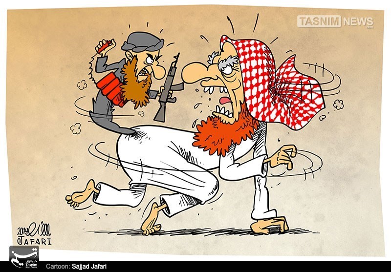 کاریکاتور,دانلود کاریکاتور,عکس کاریکاتور,سجاد جعفری,عربستان,داعش,تغییر موضع,جنایات,منافق,تروریست