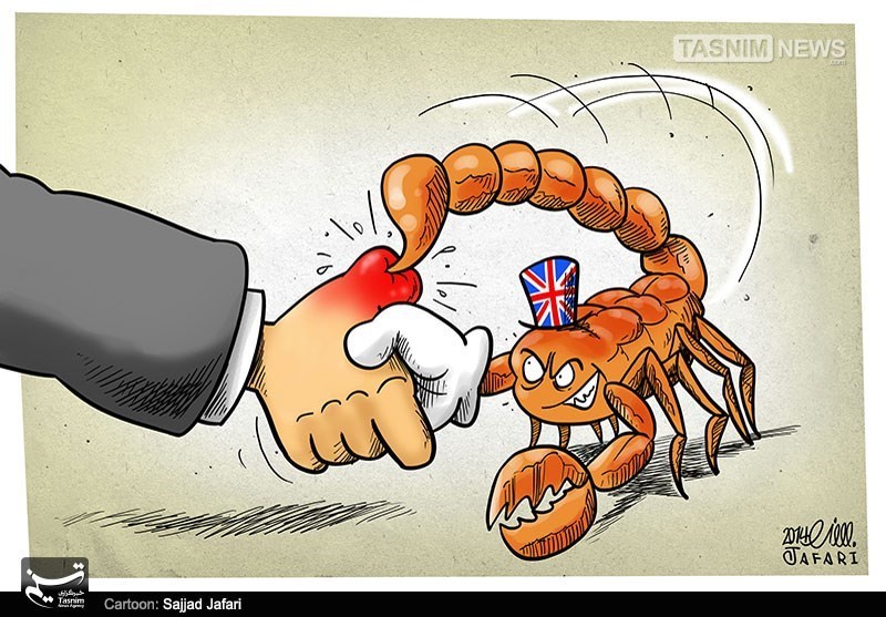 دانلود عکس,دانلود پوستر,دانلود کاریکاتور,عکس کاریکاتور,کاریکاتور,عقرب,انگلیس,روباه,روباه پیر,کامرون