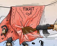 داعش,تکریت,پاکسازی,لبیک یا رسول الله,دانلود کاریکاتور,خانه تکانی,عقرب,تکفیری,تروریست,زادگاه صدام