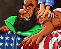 دانلود پوستر,پوستر,کاریکاتور,داعش,دانلود کاریکاتور,سعودی,آل سعود,ملک سلمان,تروریست,اوباما